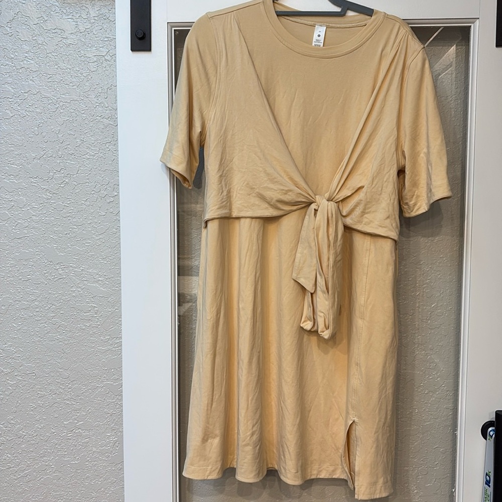 Cream lululemon dress